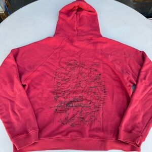 NEW REESE COOPER x HITCHHIKING RED HOODIE SZ LARGE L